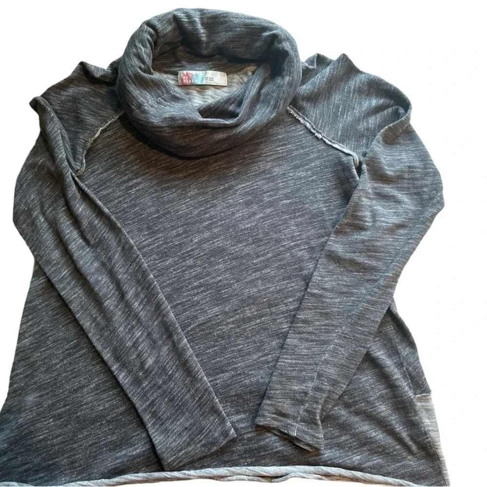 Free People beach cotton cowl neck pullover